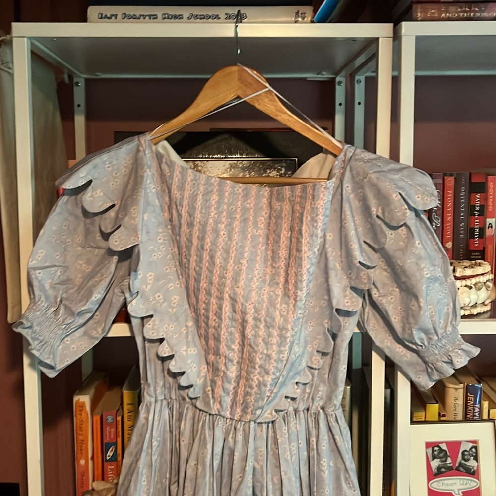 Dondolo Blue Floral Dress - Picture 2 of 6